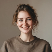 simple realistic portrait of a woman friendly (2)